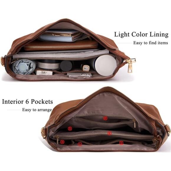 Large Crossbody Bags Ladies Shoulder Handbags Purse - Picture 6 of 7